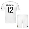 Maillot de Supporter Real Madrid Camavinga 12 Domicile 2024-25 Pour Enfant